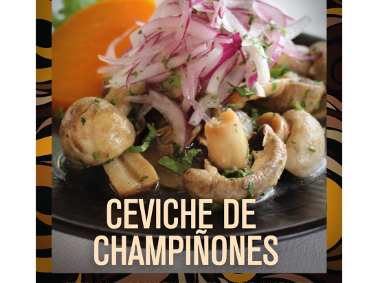 Ceviche de champiñones