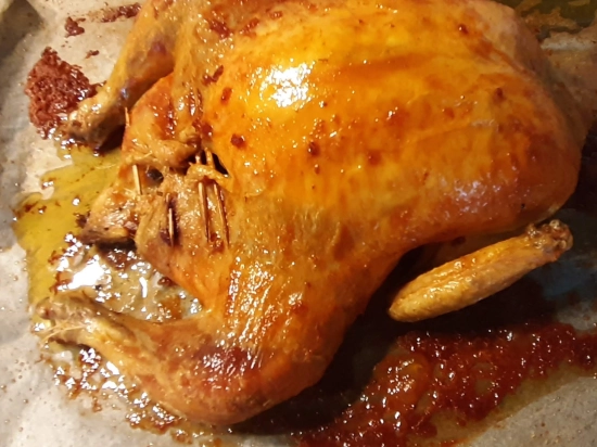 Pieczony kurczak zagrodowy