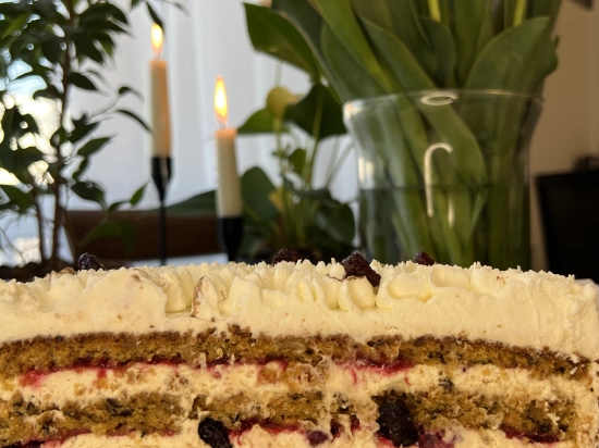 Tort Marchewkowo-Żurawinowy