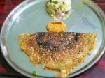 Pesarattu (fasola moong Dosa) with Upma