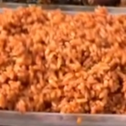 3 litres of Jollof Rice  with peppered chicken