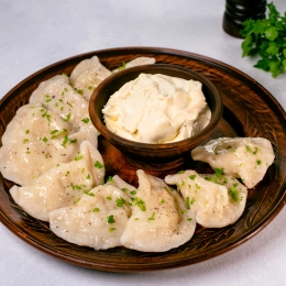 Pierogi z ziemniakami i ze skwarkami - 10 szt