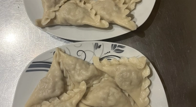 Pierogi ruskie 8 szt porcja