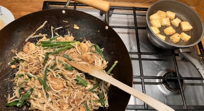 Pad thai z krewetkami