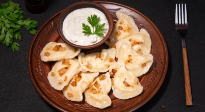 Pierogi z ziemniakami i pieczarkami VEGA - 10 szt