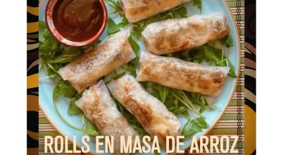 Rollos frito de pollo a la brasa