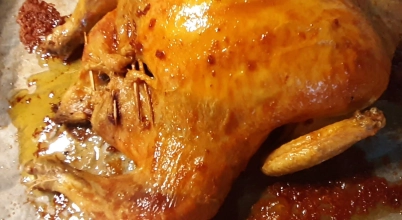 Pieczony kurczak zagrodowy